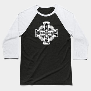 Celtic High Cross Decorative Knotwork 2 Baseball T-Shirt